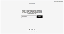 Desktop Screenshot of goodpeoplegoods.com